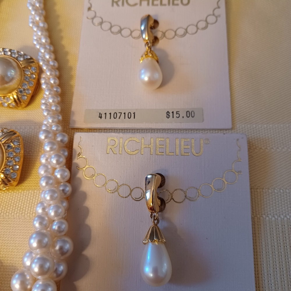 Pearl Assortment Jewelry Bundle Lot - Picture 4 of 10